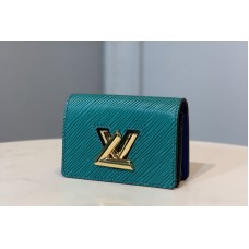 Louis Vuitton M68757 LV Twist Multicartes Wallet in Green Epi leather