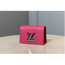 Louis Vuitton M68757 LV Twist Multicartes Wallet in Rose Epi leather