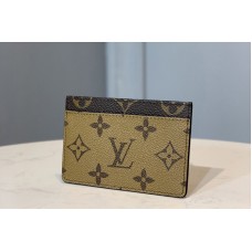 Louis Vuitton M69161 LV Card Holder in Monogram and Monogram Reverse coated canvas