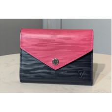 Louis Vuitton M62204 LV Victorine wallet in Indigo Blue / Hot Pink Epi Leather