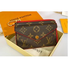 Louis Vuitton M69431 LV Card Holder Recto Verso in Monogram canvas with Cherry Red