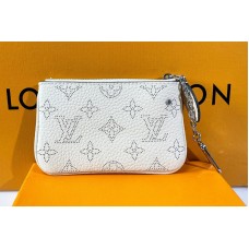 Louis Vuitton M69532 LV Key Pouch In White Mahina leather