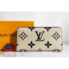 Louis Vuitton M69727 LV CraftyZippy wallet in Cream Monogram Empreinte Leather