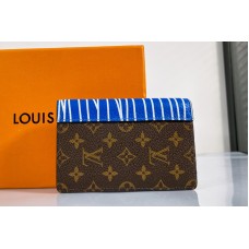 Louis Vuitton M69737 LV Pocket Organizer Wallet in Monogram Canvas and cowhide leather