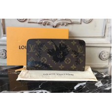 Louis Vuitton M60017 Monogram Canvas Zippy Wallet with Print