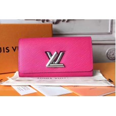 Louis Vuitton M62362 Twist Epi Leather Wallets Hot Pink