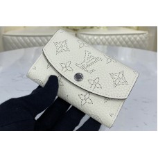 Louis Vuitton M62542 LV iris compact wallet in White Mahina leather