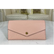 Louis Vuitton M64082 LV Sarah wallet Rose Poudré Pink Monogram Empreinte leather