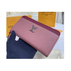 Louis Vuitton M67540 LV Lockme Zippy wallet in Pink/Burgundy Calf leather