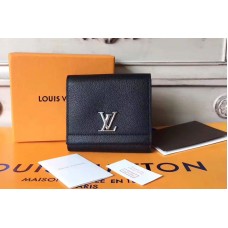 Louis Vuitton M64309 Lockme II Compact Wallets taurillon Black