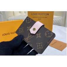 Louis Vuitton M69761 LV Card Holder in Monogram coated canvas and Rose Ballerine Pink