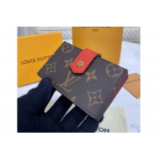 Louis Vuitton M69762 LV Card Holder in Monogram coated canvas and Red