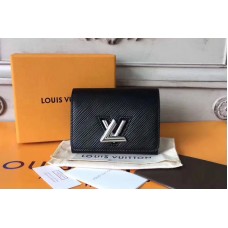 Louis Vuitton M64414 Twist Compact Epi Leather Wallets Black