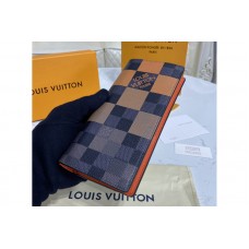 Louis Vuitton N60424 LV Brazza wallet in Orange Damier Graphite Giant coated canvas