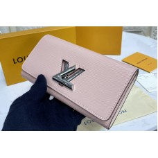 Louis Vuitton M61178 LV Twist wallet in Rose Ballerine Pink Epi leather