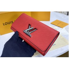 Louis Vuitton M61179 LV Twist wallet in Red Epi leather