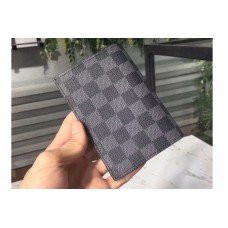 Louis Vuitton N64411 Passport Cover Damier Graphite Canvas