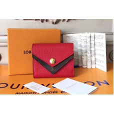 Louis Vuitton M64419 Double V Compact Wallet Taurillon Leather Rubis