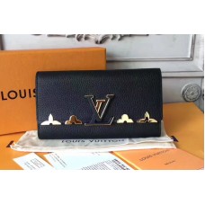 Louis Vuitton M64551  Capucines Wallet Taurillon Leather Black