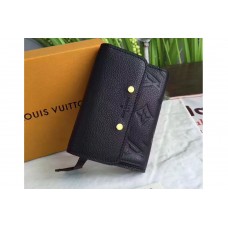 Louis Vuitton M62184 Pont Neuf Compact Wallet Monogram Empreinte Black