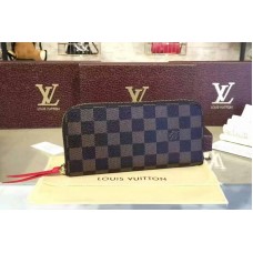 Louis Vuitton N60534 Clémence Wallet Damier Ebene Canvas