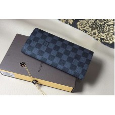 Louis Vuitton N62665 Damier Graphite Canvas Brazza Wallet