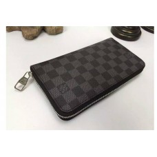 Louis Vuitton N63077 Damier Graphite Canvas Zippy Organizer Wallets