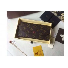 Louis Vuitton M60697 Monogram Canvas Emilie Wallet Fuchsia