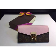 Louis Vuitton M61279 Monogram Canvas Pallas Wallet Rose Ballerine