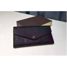 Louis Vuitton M61181 Monogram Empreinte Sarah Wallet Black