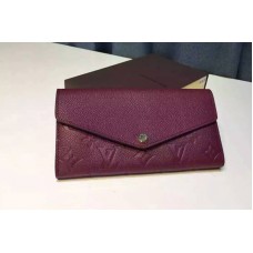 Louis Vuitton M61183 Monogram Empreinte Sarah Wallet Aurore