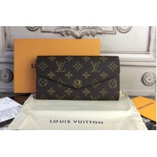 Louis Vuitton M60531 Monogram Canvas Sarah Wallets Brown