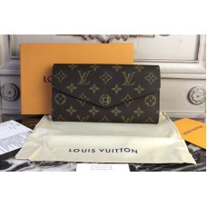 Louis Vuitton M62234 Monogram Canvas Sarah Wallet Fuchsia