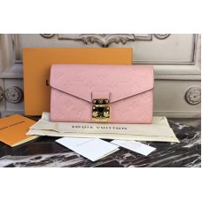 Louis Vuitton M62458 Monogram Empreinte Metis Wallet Pink