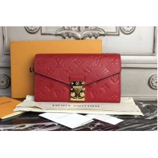 Louis Vuitton M62458 Monogram Empreinte Metis Wallet Red