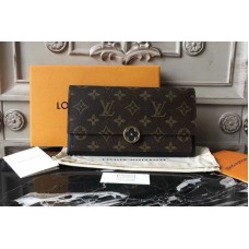 Louis Vuitton M64585 Flore Monogram Canvas Wallet Black