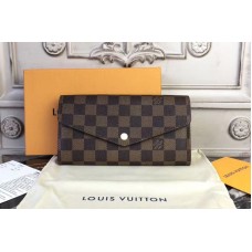 Louis Vuitton N60114 Damier Ebene Canvas Sarah Wallet