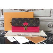 Louis Vuitton M61719 Cherrywood Wallet Patent Leather With Monogram canvas Rosy