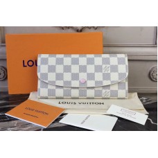 Louis Vuitton N41625 Damier Azur Emilie Wallet Pink