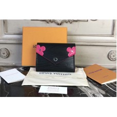 Louis Vuitton M62980 Victorine wallet Epi leather Black