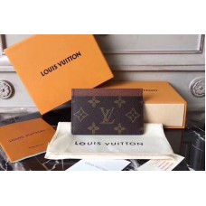 Louis Vuitton M61733 LV Card Holder Monogram Canvas Brown