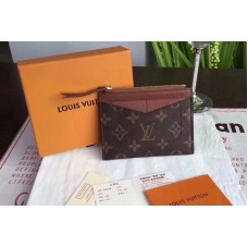 Louis Vuitton M62257 LV Zipped Card Holder Monogram Canvas Brown