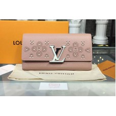 Louis Vuitton M62556 LV Capucines Wallet Taurillon leather Pink