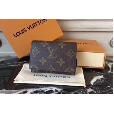 Louis Vuitton M63801 Enveloppe Carte de Visite Monogram Canvas Wallets