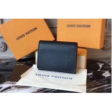 Louis Vuitton M64021 LV Enveloppe Carte de Visite Wallets Taiga leather Black