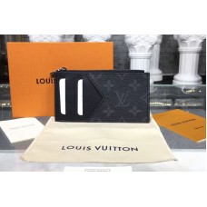 Louis Vuitton M64038 LV Coin Card Holder Monogram Eclipse Canvas