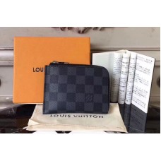 Louis Vuitton N61808 Coin Purse Damier Graphite Canvas