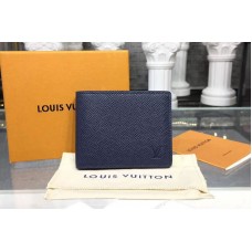 Louis Vuitton M64006 LV Slender ID Wallet Taiga leather Blue