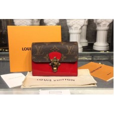 Louis Vuitton M61911 LV Cherrywood Compact Wallet Patent Leather Red