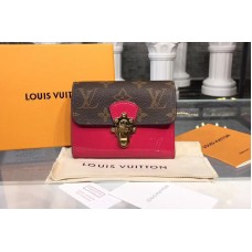 Louis Vuitton M61911 LV Cherrywood Compact Wallet Patent Leather Rosy